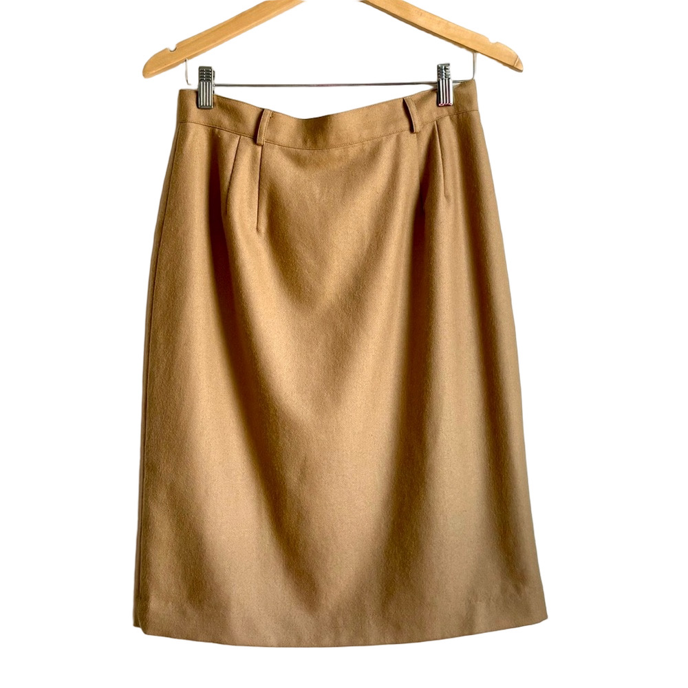Vintage 80s HUNT CLUB Collegiate Wool Skirt Preppy Style Size 12 (Small) Sm
